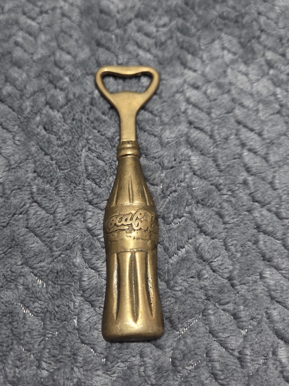 Coca Cola Brass-Colored Bottle Opener